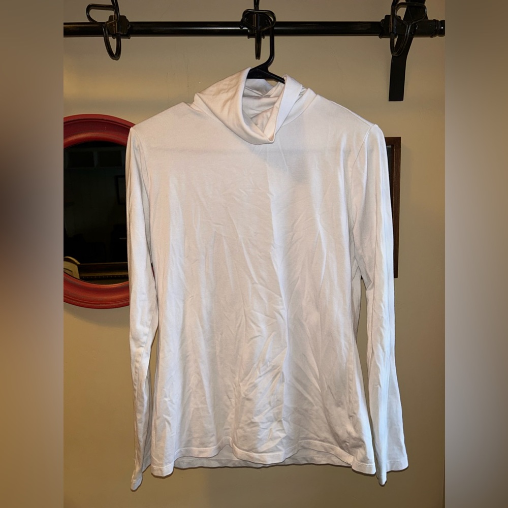 White long sleeve turtleneck